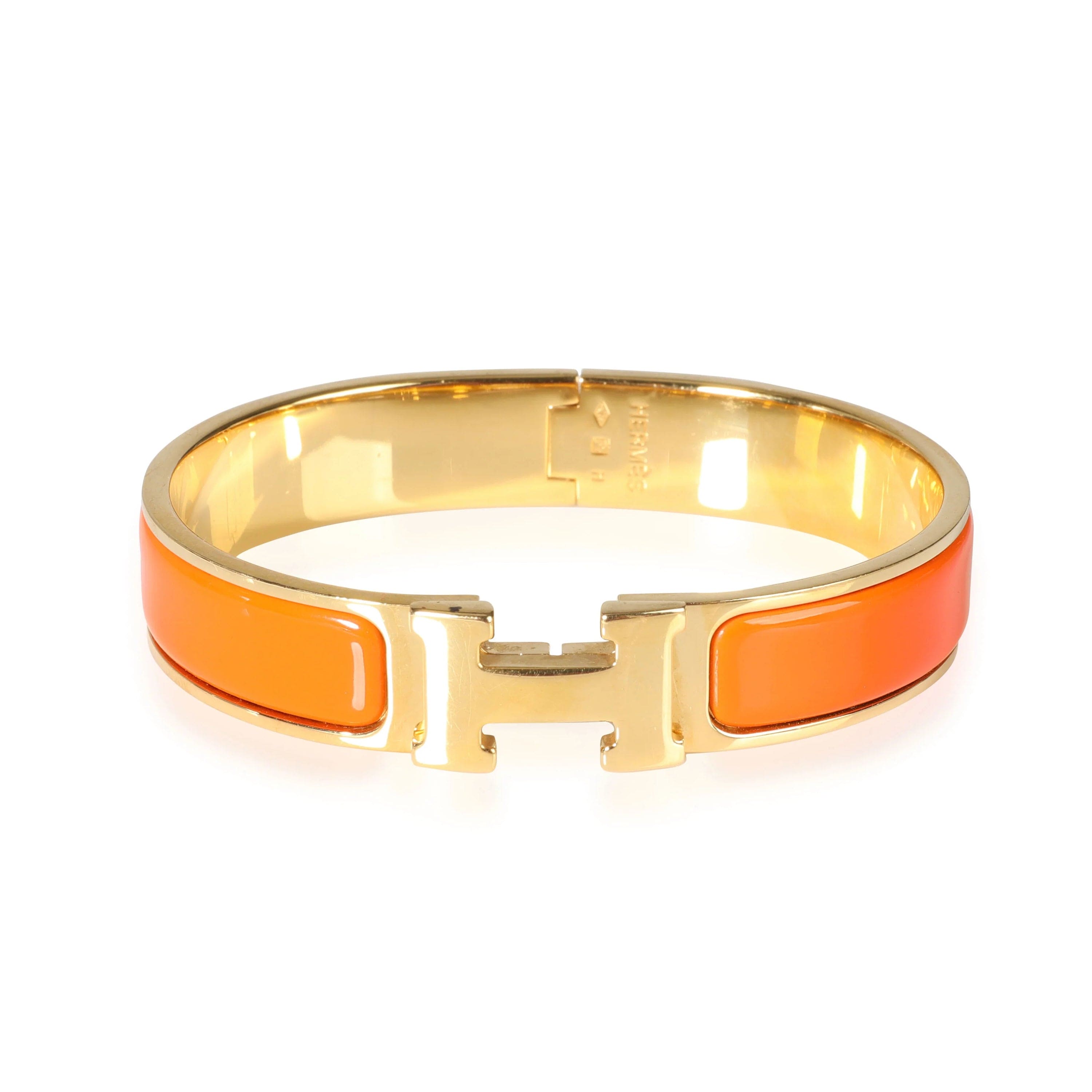18K Clic Hermes Orange Bracelet