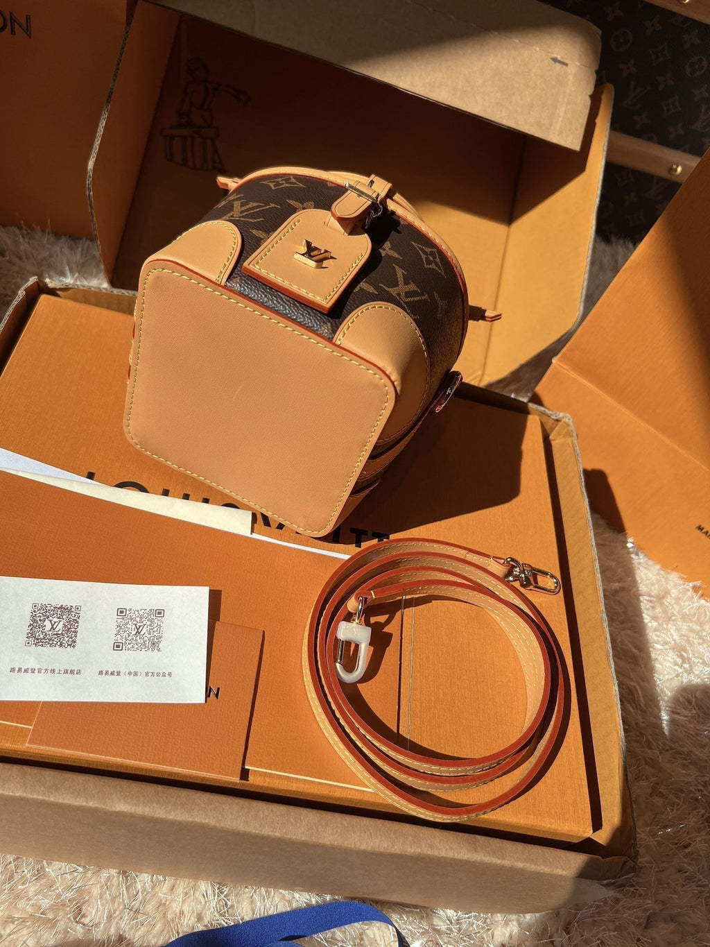 LV Mini Drawstring Bucket Bags