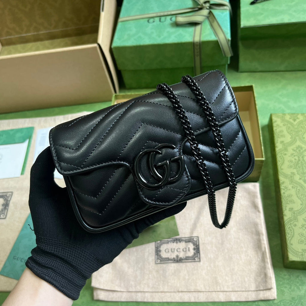 Gucci GG Marmont Belt Bag in Black 476433