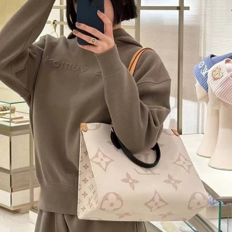 Louis Vuitton OnTheGo MM Tote Bag Monogram Dune Cruise