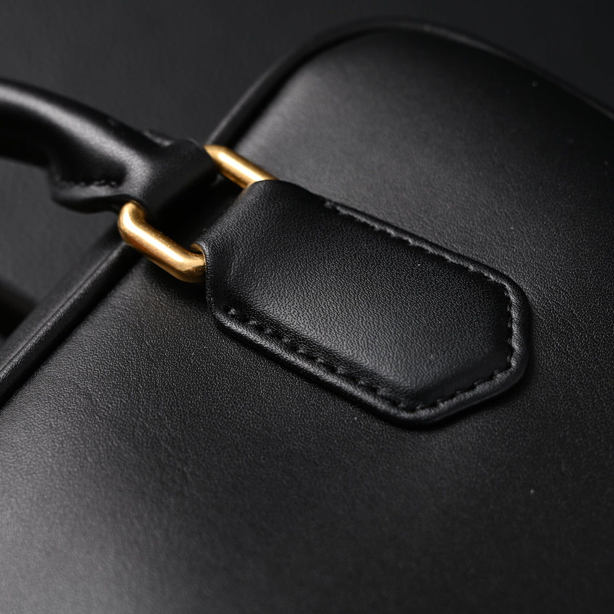 Miu Miu Black Matelassé Leather Satchel Bag – Mini Top Handle - Black with Gold-Tone Accents