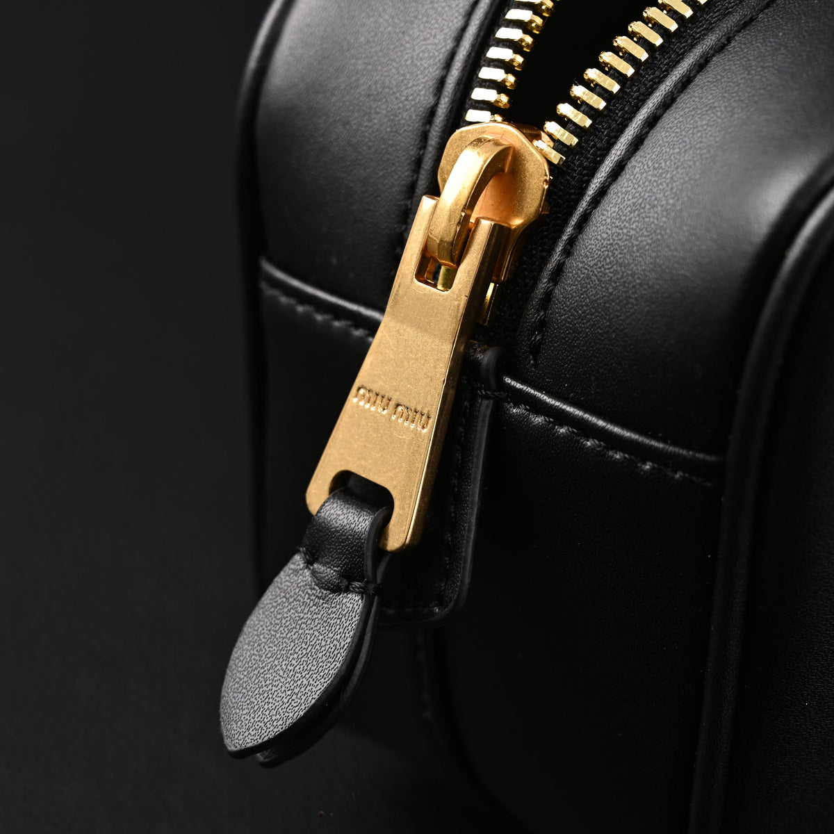 Miu Miu Leather Top Handle Satchel – Classic Black Satchel Bag
