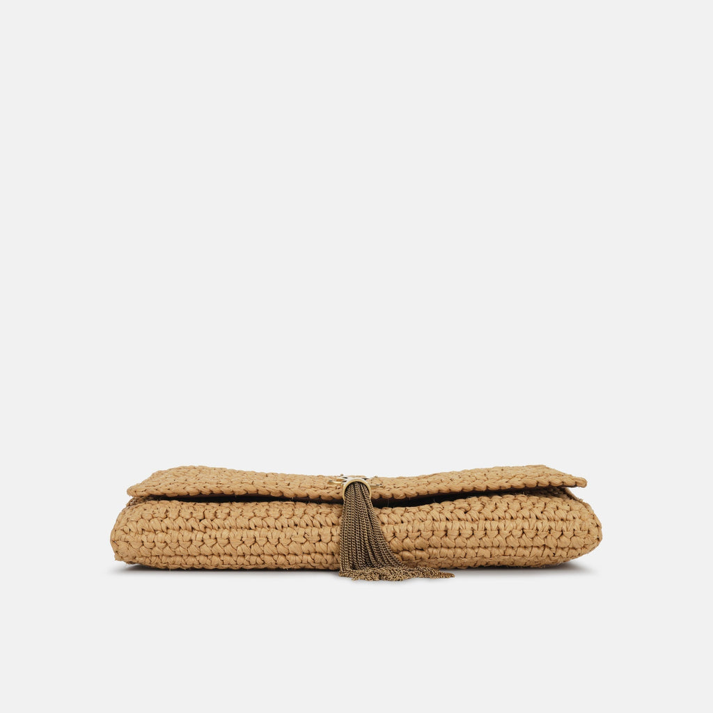 YSL Kate 99 Tassel in Raffia Shoulder Bag