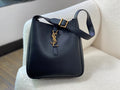 YSL Le 5 a 7 Supple Small Grained Leather Black Shoulder Bag