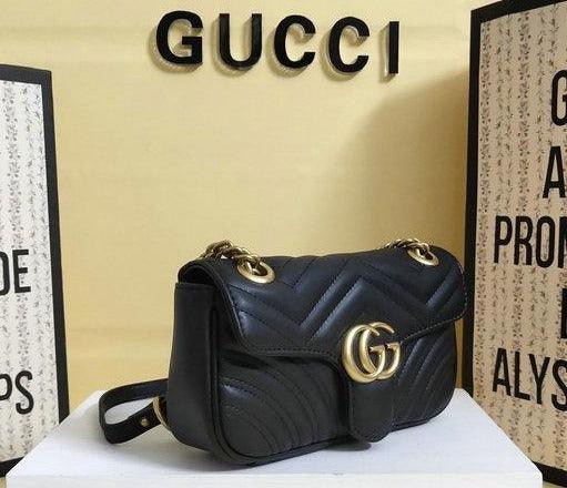Gucci GG Marmont Matelassé Mini Bag - Black