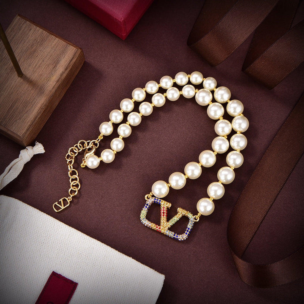 18K Valentino VLogo Signature Necklace