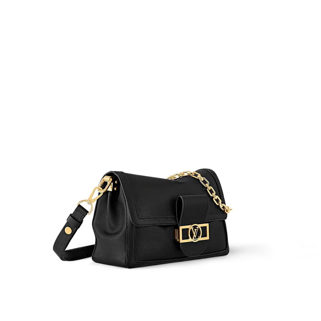 Louis Vuitton Dauphine Soft MM Black Handbag