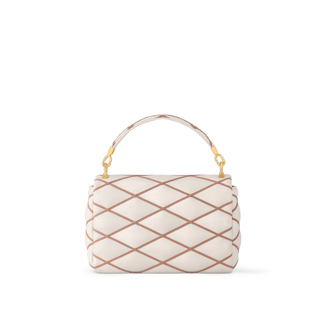 Louis Vuitton Go-14 MM Handbag - Crème Beige / Chestnut Brown