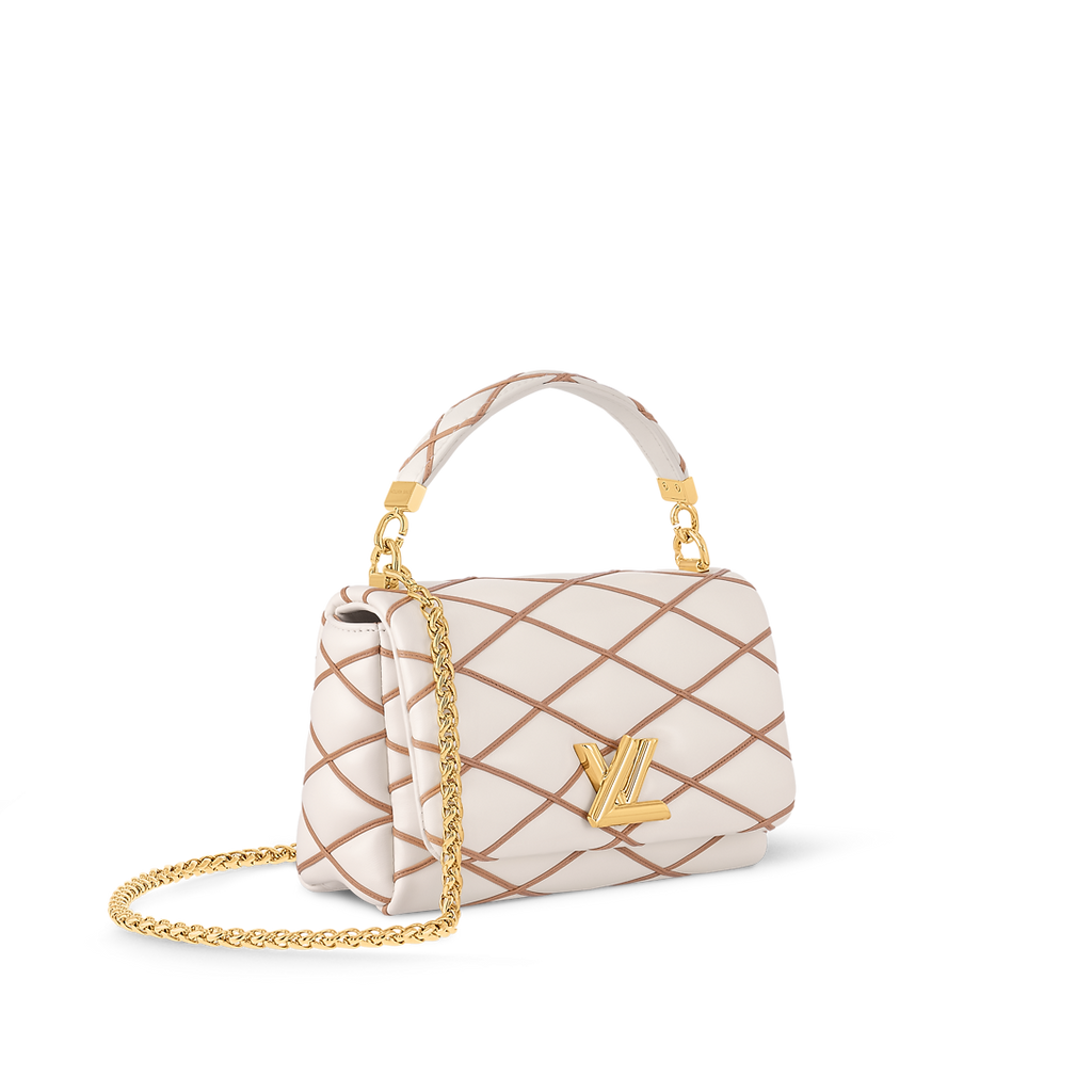 Louis Vuitton Go-14 MM Handbag - Crème Beige / Chestnut Brown