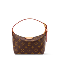 LV Classic Hills Monogram Canvas Handle Shoulder Bag with Simple Adjustable Strap
